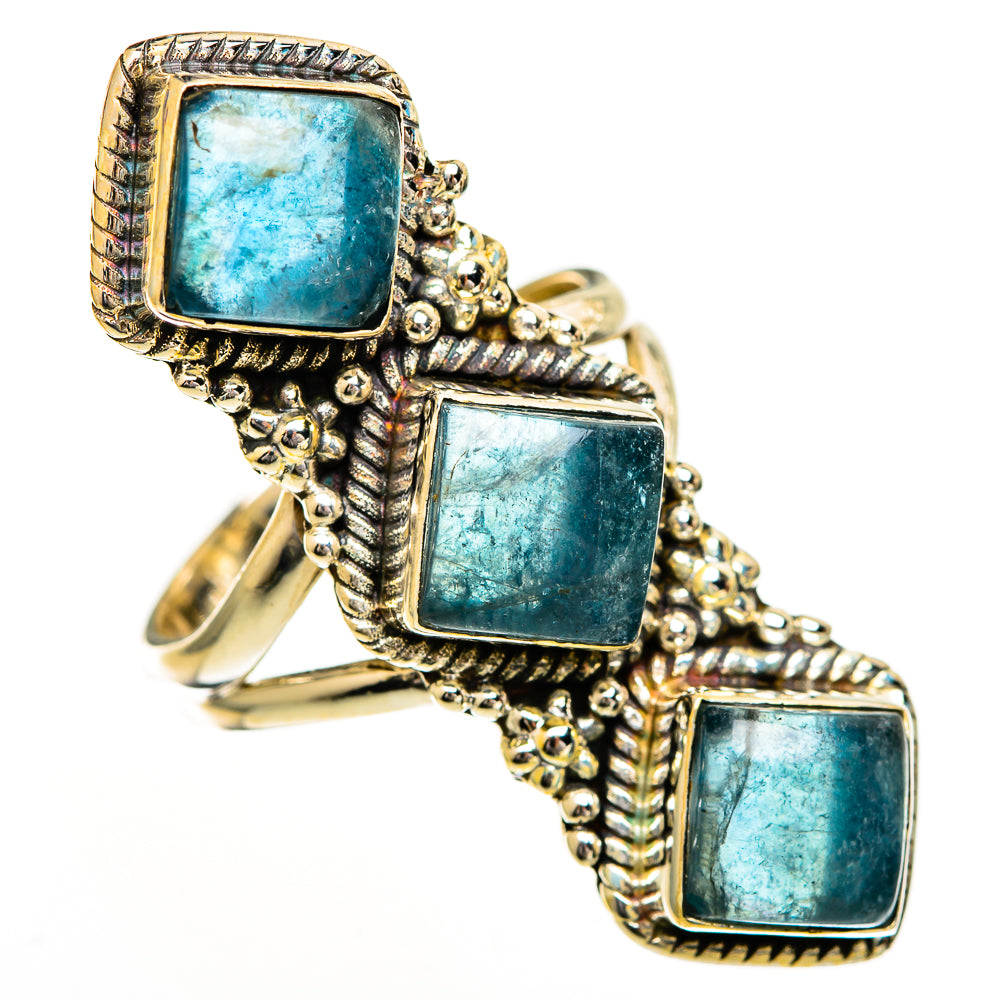 Green Fluorite Rings handcrafted by Ana Silver Co - RING111015 - Photo 2
