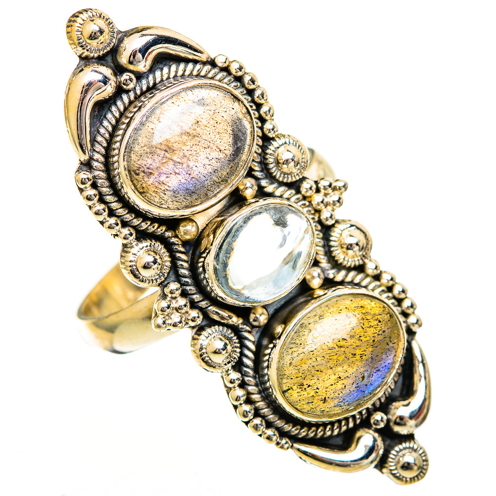 Labradorite Rings handcrafted by Ana Silver Co - RING111016 - Photo 2