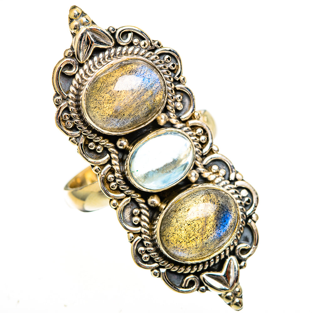 Labradorite Rings handcrafted by Ana Silver Co - RING111021 - Photo 2