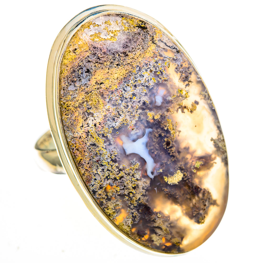 Plume Agate Rings handcrafted by Ana Silver Co - RING111028 - Photo 2