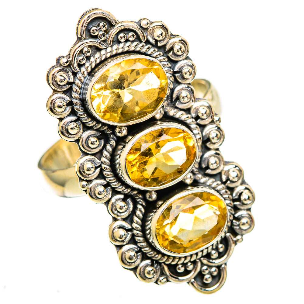Citrine Rings handcrafted by Ana Silver Co - RING111032 - Photo 2