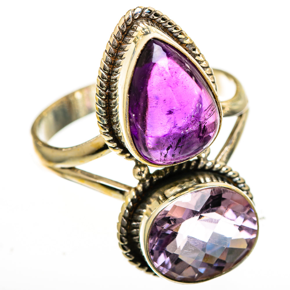 Amethyst Rings handcrafted by Ana Silver Co - RING111037 - Photo 2