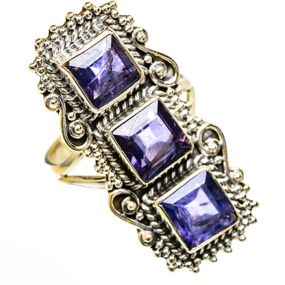 Violet Spinel Rings handcrafted by Ana Silver Co - RING111043 - Photo 2