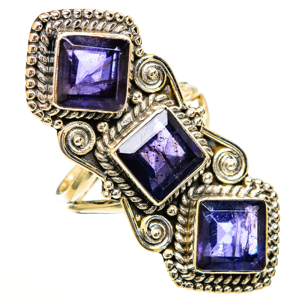Violet Spinel Rings handcrafted by Ana Silver Co - RING111044 - Photo 2