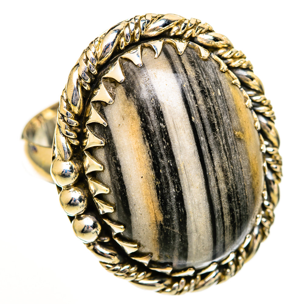 Pinolith Jasper Rings handcrafted by Ana Silver Co - RING111046 - Photo 2