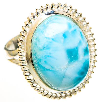 Larimar Rings handcrafted by Ana Silver Co - RING111052 - Photo 2