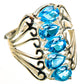 Blue Topaz Rings handcrafted by Ana Silver Co - RING111053 - Photo 2