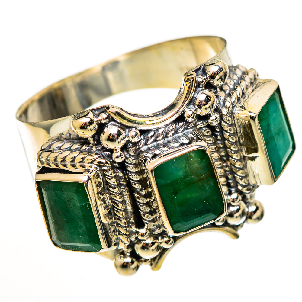 Emerald Rings handcrafted by Ana Silver Co - RING111057 - Photo 2