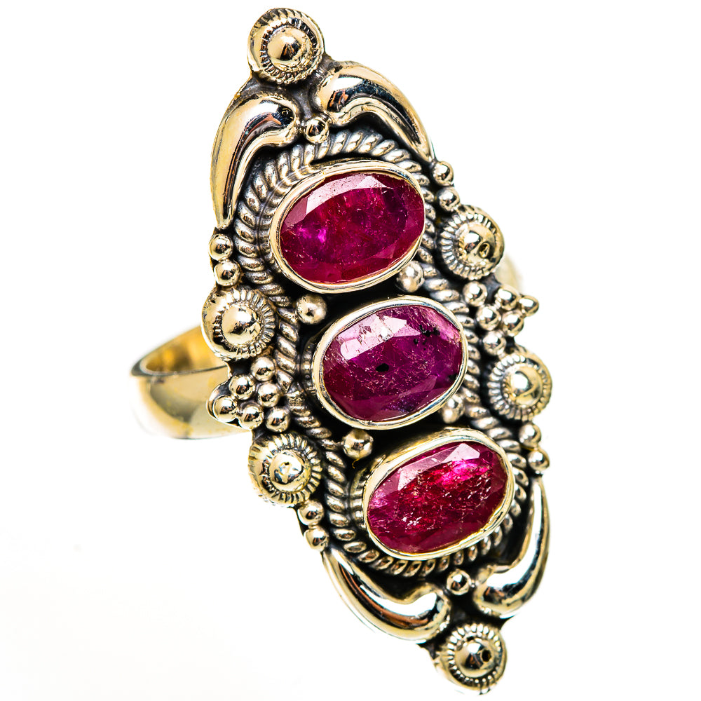 Ruby Rings handcrafted by Ana Silver Co - RING111064 - Photo 2
