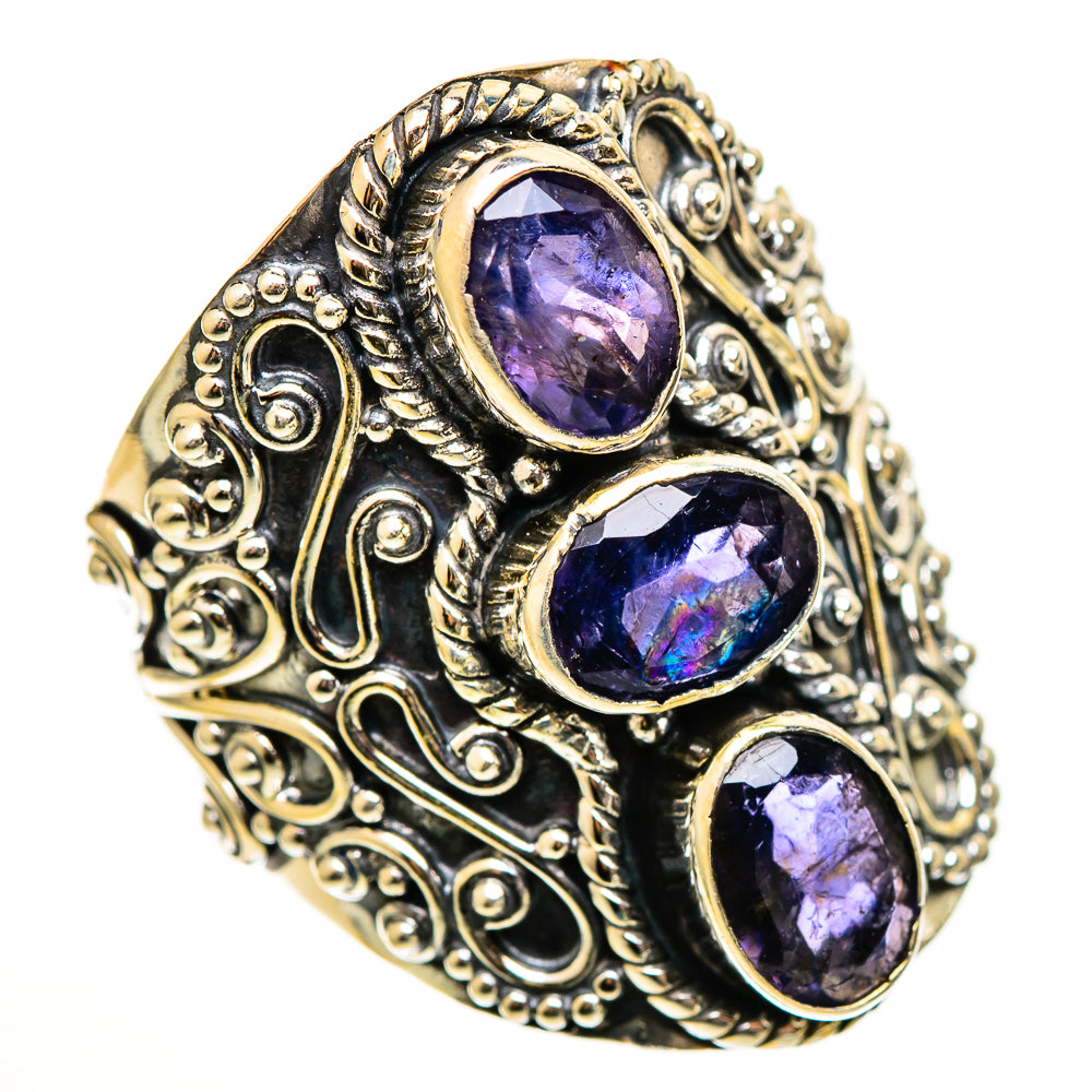 Violet Spinel Rings handcrafted by Ana Silver Co - RING111067 - Photo 2