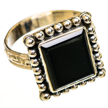 Black Onyx Rings handcrafted by Ana Silver Co - RING111069 - Photo 2