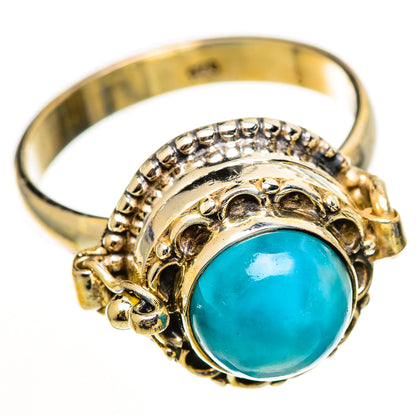 Larimar Rings handcrafted by Ana Silver Co - RING111080 - Photo 2