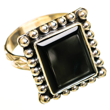 Black Onyx Rings handcrafted by Ana Silver Co - RING111096 - Photo 2
