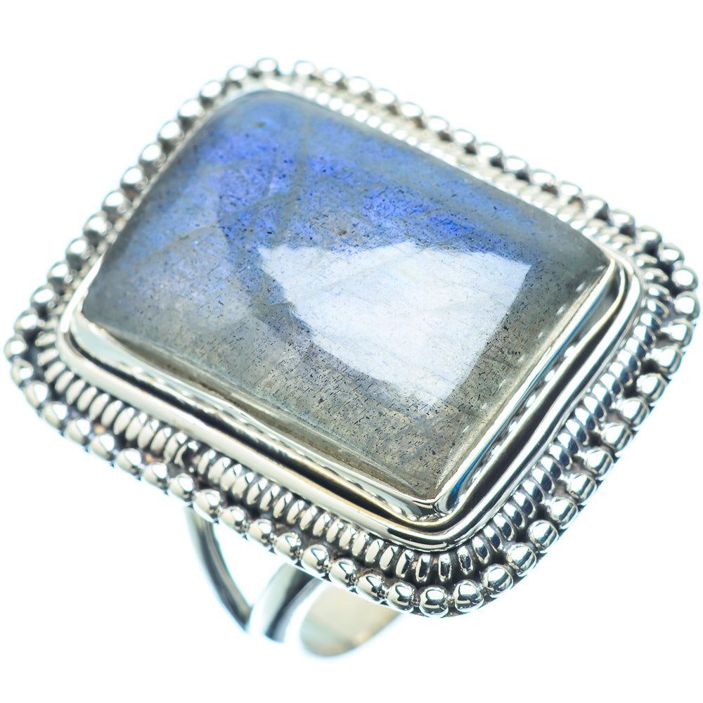 Labradorite Rings handcrafted by Ana Silver Co - RING11110