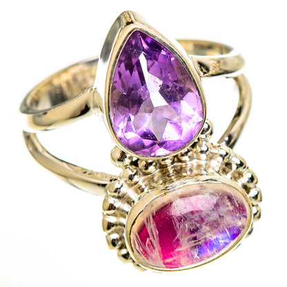 Pink Tourmaline Rings handcrafted by Ana Silver Co - RING111102 - Photo 2