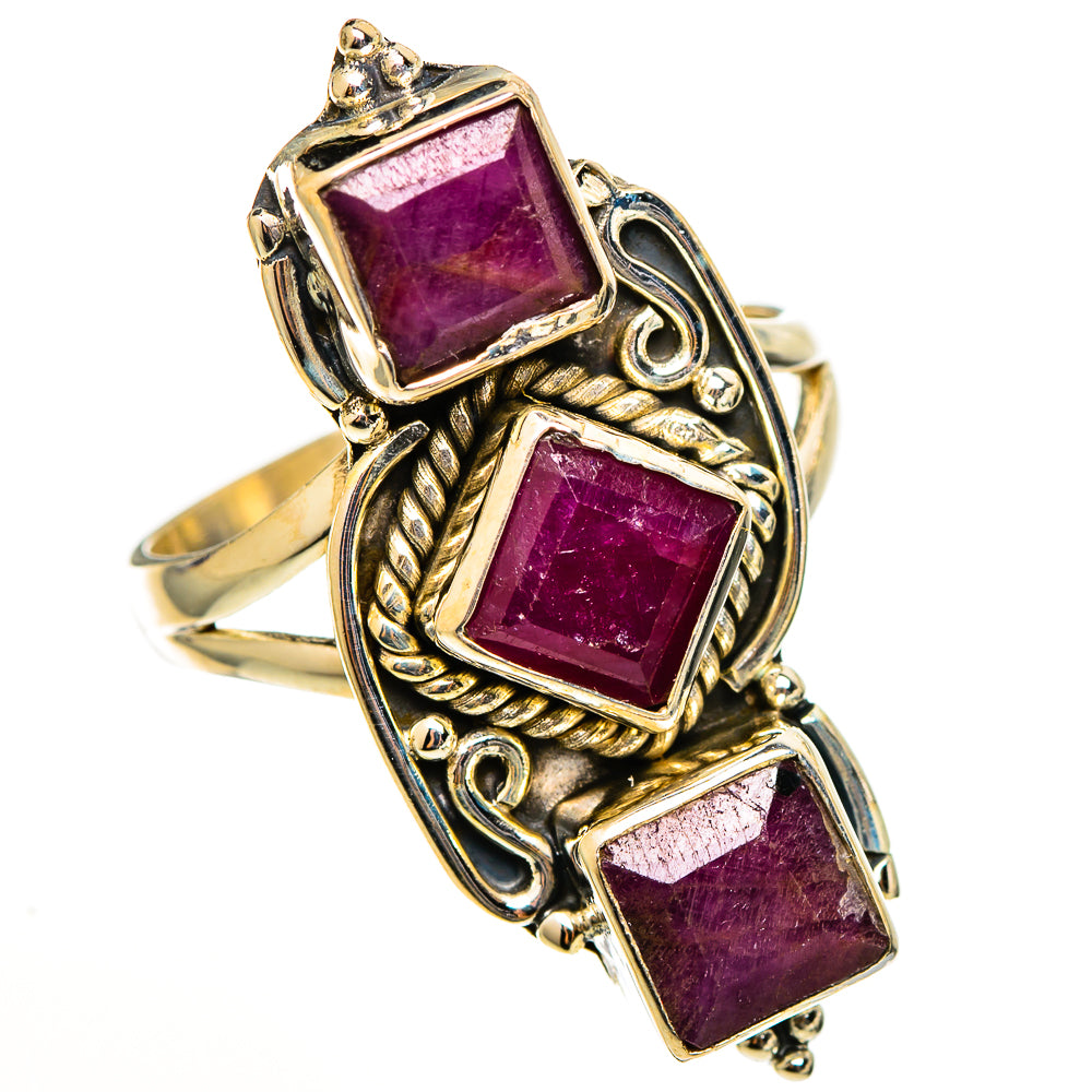 Ruby Rings handcrafted by Ana Silver Co - RING111117 - Photo 2