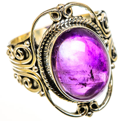 Amethyst Rings handcrafted by Ana Silver Co - RING111119 - Photo 2