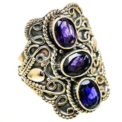 Violet Spinel Rings handcrafted by Ana Silver Co - RING111122 - Photo 2