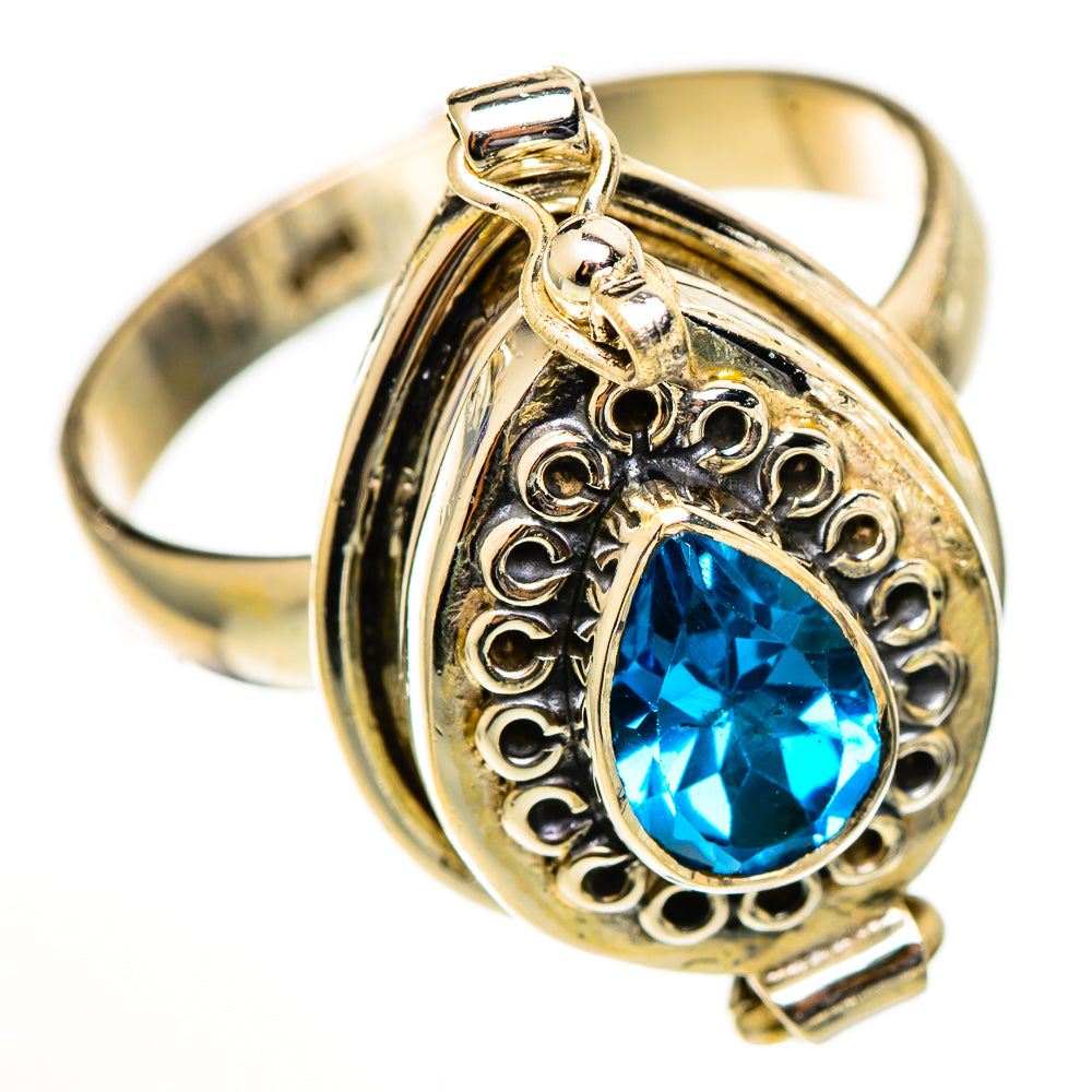 Blue Topaz Rings handcrafted by Ana Silver Co - RING111134 - Photo 2