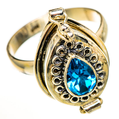 Blue Topaz Rings handcrafted by Ana Silver Co - RING111134 - Photo 2
