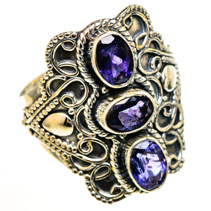 Violet Spinel Rings handcrafted by Ana Silver Co - RING111146 - Photo 2