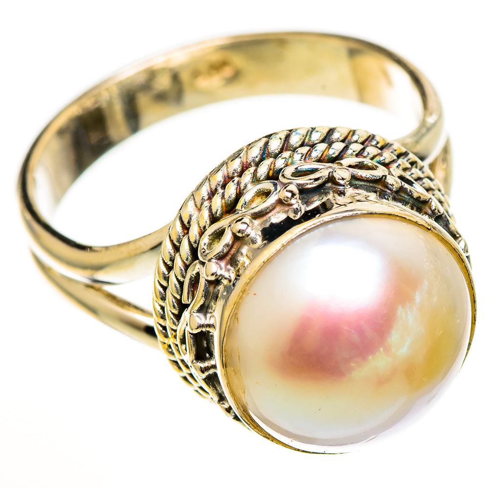 Cultured Pearl Rings handcrafted by Ana Silver Co - RING111151 - Photo 2