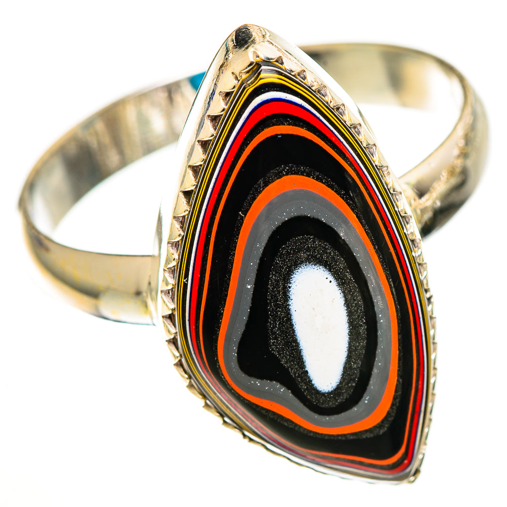 Fordite Rings handcrafted by Ana Silver Co - RING111156 - Photo 2