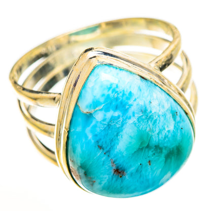 Larimar Rings handcrafted by Ana Silver Co - RING111160 - Photo 2