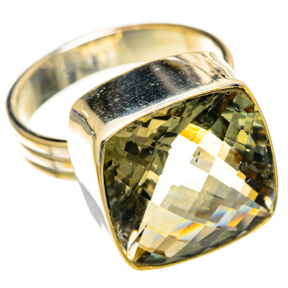 Green Amethyst Rings handcrafted by Ana Silver Co - RING111164 - Photo 2