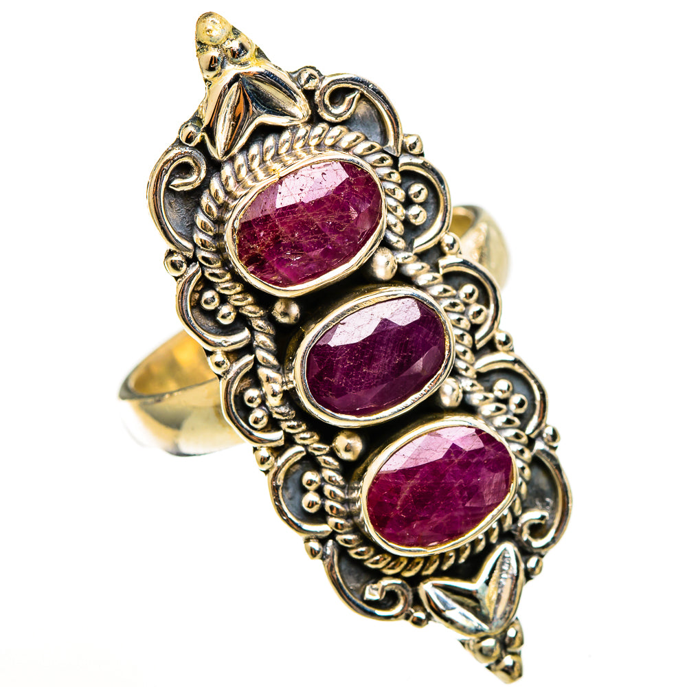 Ruby Rings handcrafted by Ana Silver Co - RING111169 - Photo 2