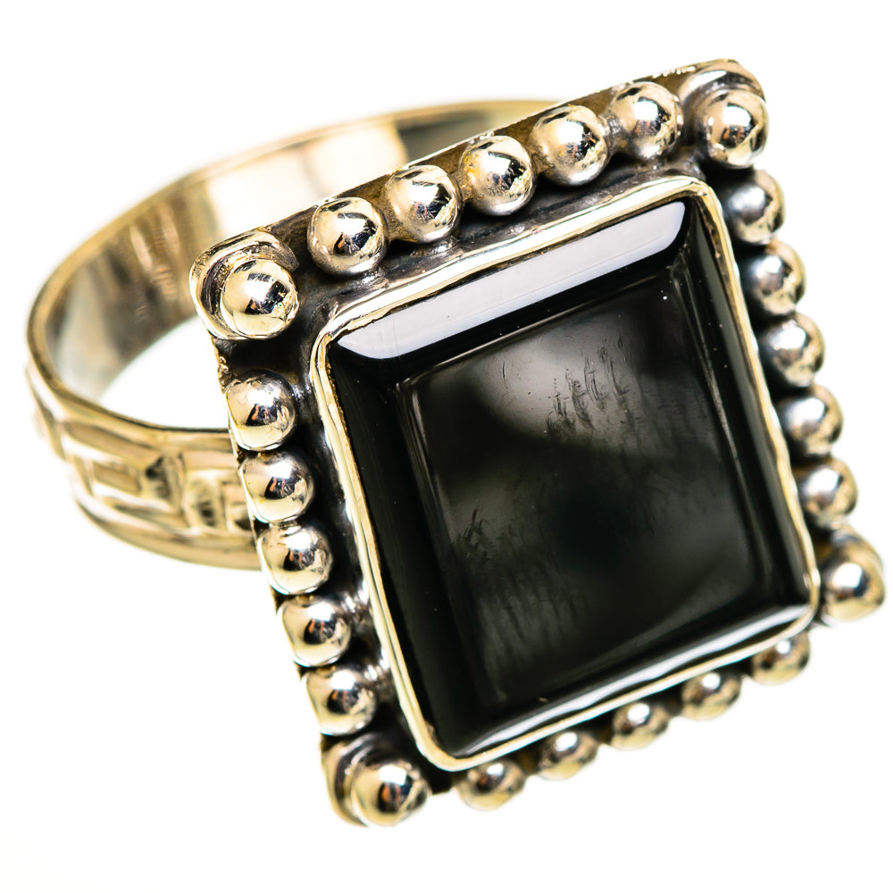 Black Onyx Rings handcrafted by Ana Silver Co - RING111175 - Photo 2