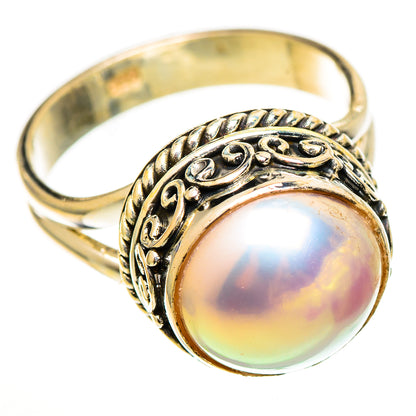 Cultured Pearl Rings handcrafted by Ana Silver Co - RING111177 - Photo 2