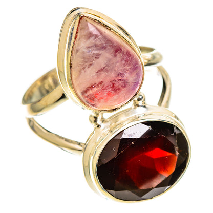 Pink Moonstone Rings handcrafted by Ana Silver Co - RING111181 - Photo 2