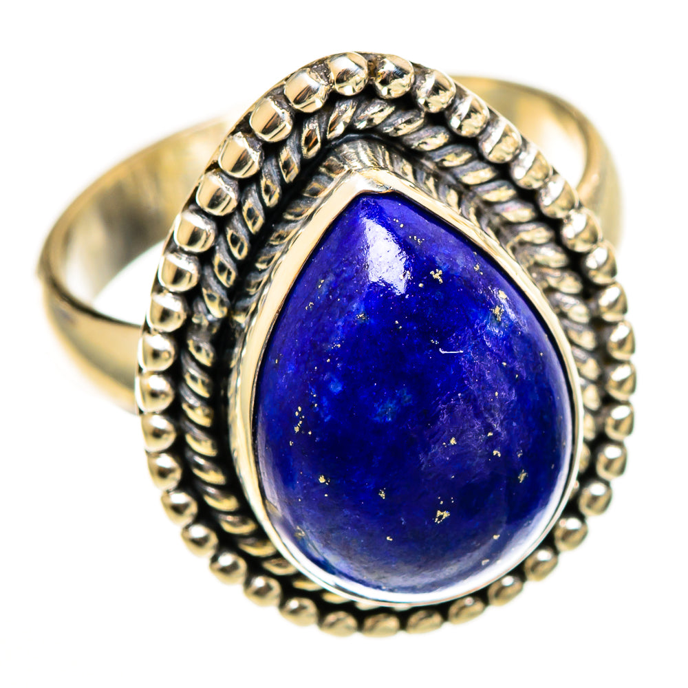 Lapis Lazuli Rings handcrafted by Ana Silver Co - RING111186 - Photo 2