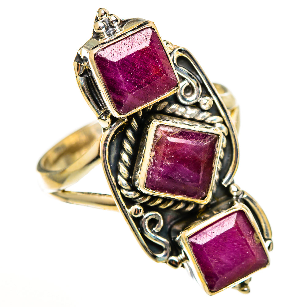 Ruby Rings handcrafted by Ana Silver Co - RING111195 - Photo 2
