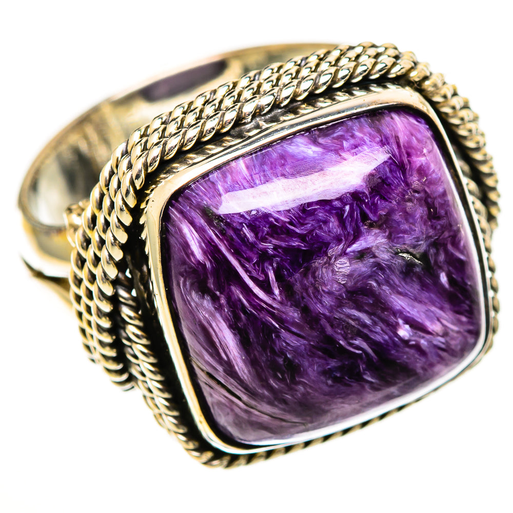 Charoite Rings handcrafted by Ana Silver Co - RING111197 - Photo 2