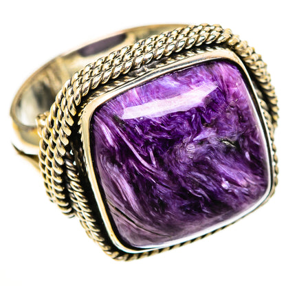 Charoite Rings handcrafted by Ana Silver Co - RING111197 - Photo 2