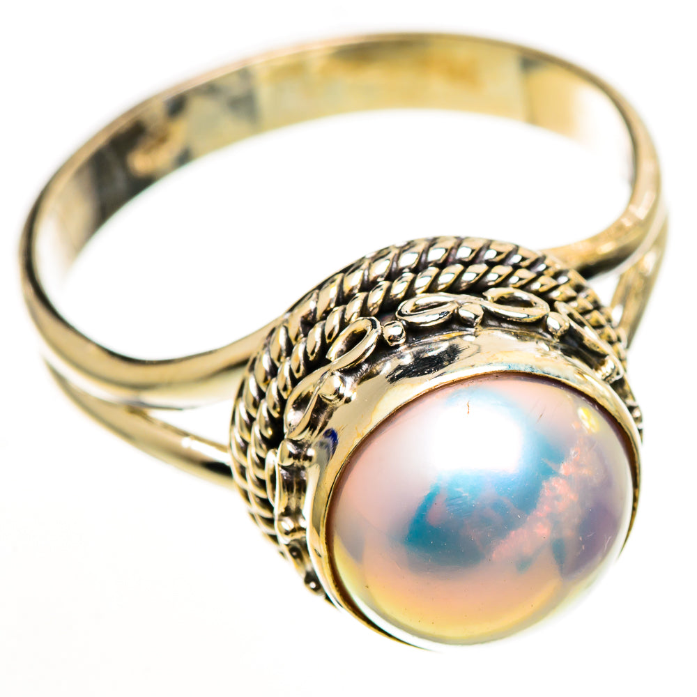 Cultured Pearl Rings handcrafted by Ana Silver Co - RING111204 - Photo 2