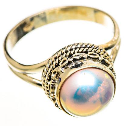 Cultured Pearl Rings handcrafted by Ana Silver Co - RING111204 - Photo 2