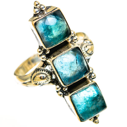 Green Fluorite Rings handcrafted by Ana Silver Co - RING111219 - Photo 2