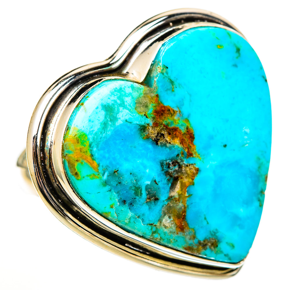 Chrysocolla Rings handcrafted by Ana Silver Co - RING111220 - Photo 2