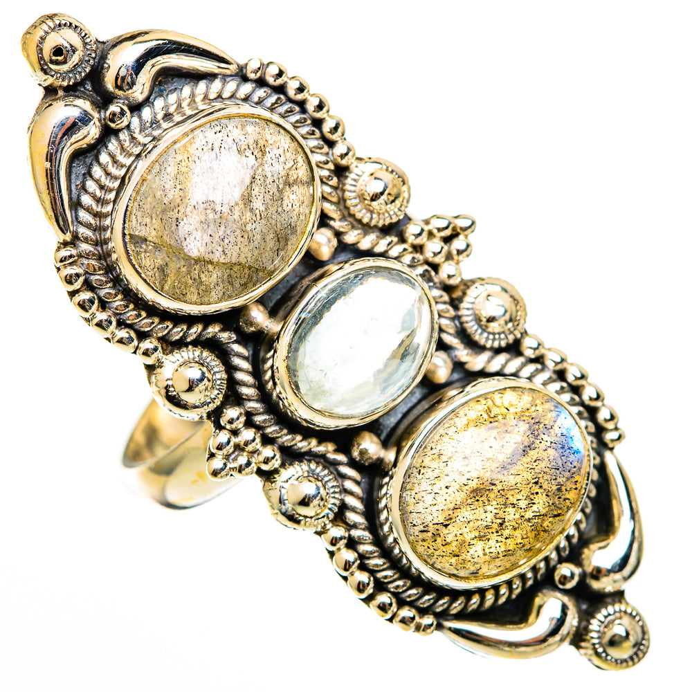 Labradorite Rings handcrafted by Ana Silver Co - RING111222 - Photo 2