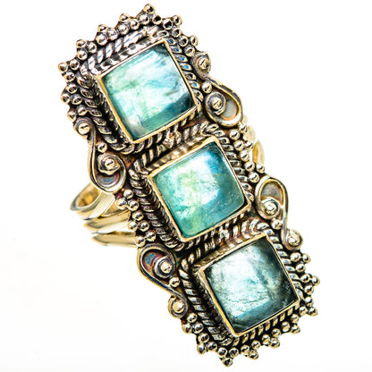 Green Fluorite Rings handcrafted by Ana Silver Co - RING111223 - Photo 2