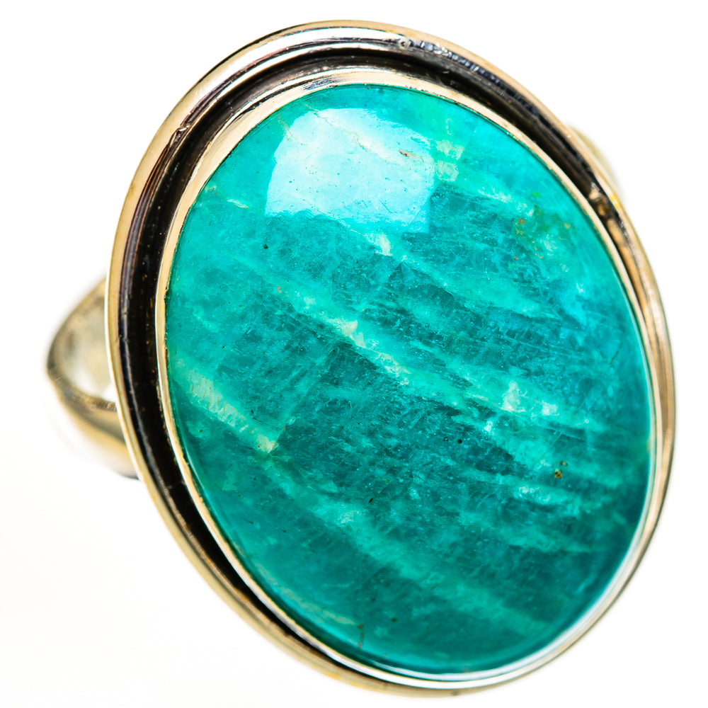 Amazonite Rings handcrafted by Ana Silver Co - RING111228 - Photo 2