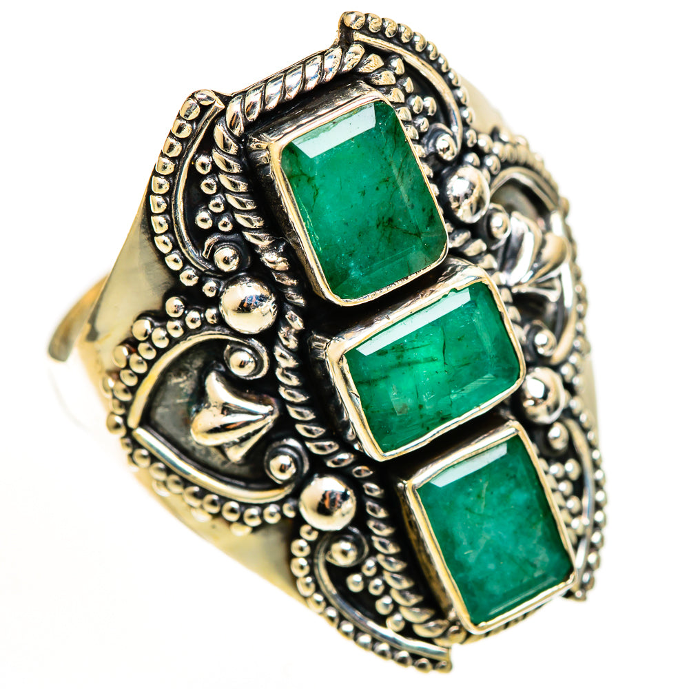 Emerald Rings handcrafted by Ana Silver Co - RING111229 - Photo 2