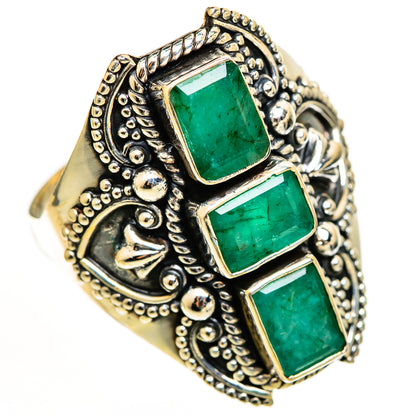Emerald Rings handcrafted by Ana Silver Co - RING111229 - Photo 2