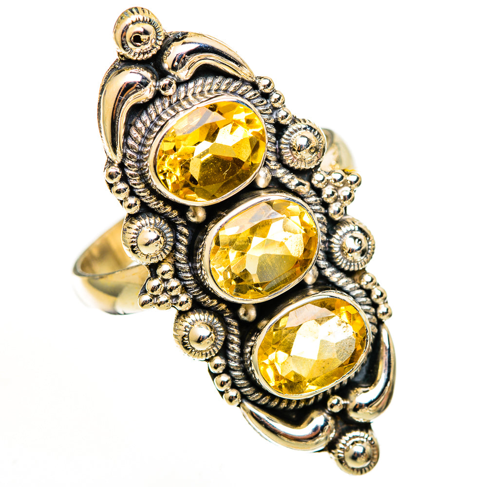 Citrine Rings handcrafted by Ana Silver Co - RING111240 - Photo 2
