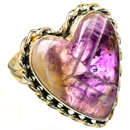 Chevron Amethyst Rings handcrafted by Ana Silver Co - RING111244 - Photo 2