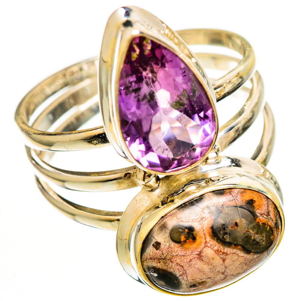 Leopard Skin Jasper Rings handcrafted by Ana Silver Co - RING111256 - Photo 2