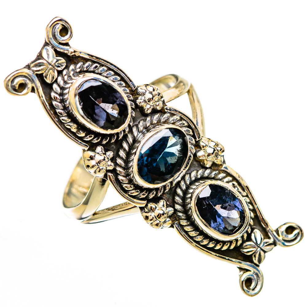 Blue Spinel Rings handcrafted by Ana Silver Co - RING111257 - Photo 2
